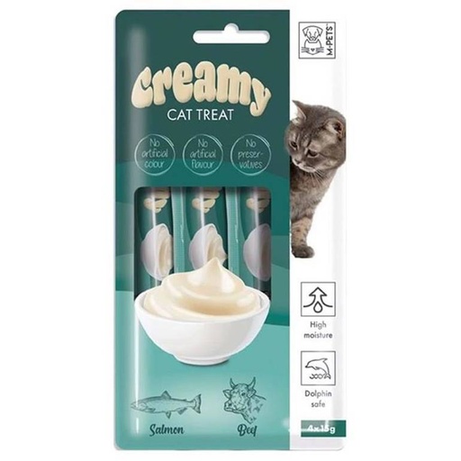 [606039] M-Pet Creamy Bonus Beef and Salmon Flavor 60g