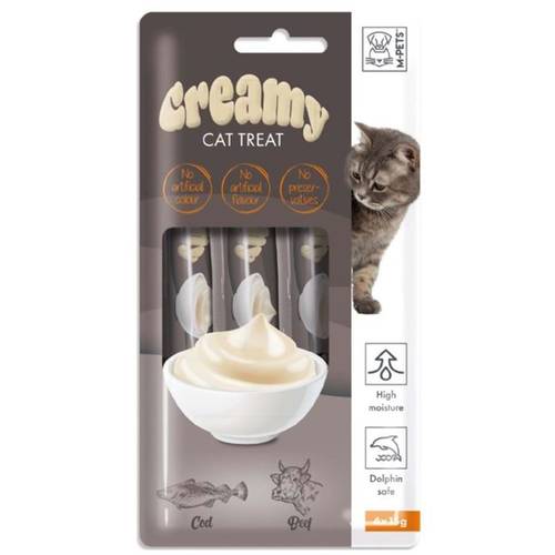 [606038] M-Pet Creamy Bonus Beef and Cod Flavor 60g